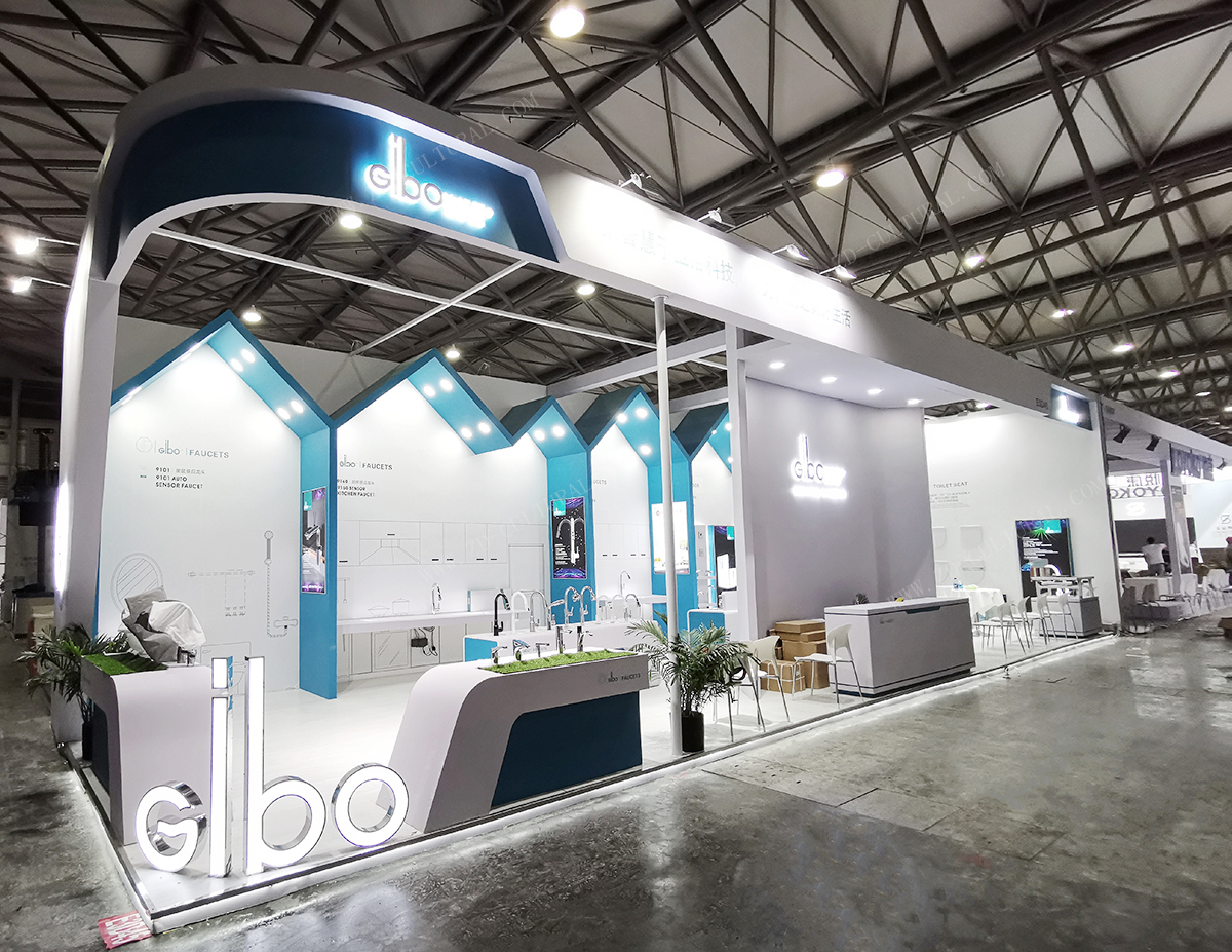 衛(wèi)浴展示臺設(shè)計(jì)搭建現(xiàn)場圖